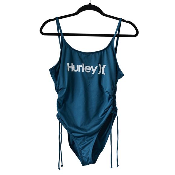 Hurley women's teal One-piece bathing suit size M - Picture 1 of 4